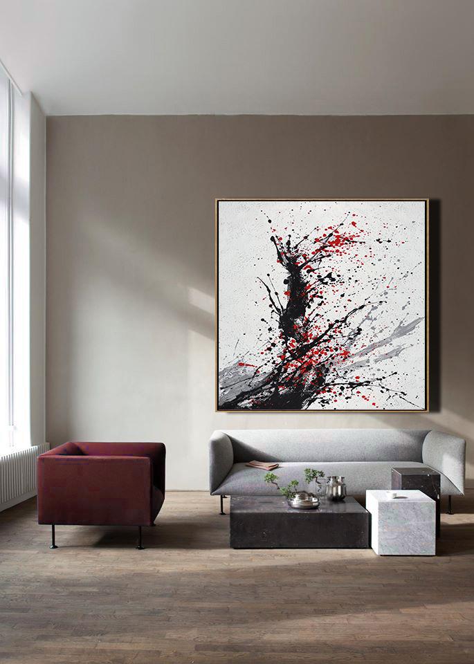 Minimalist Drip Painting #DH26A - Click Image to Close